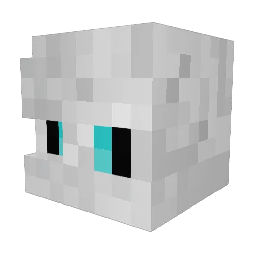 Matzonator Minecraft avatar head, 3D render