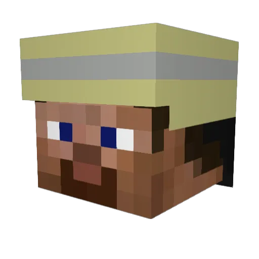 Mau199801 Minecraft avatar head, 3D render