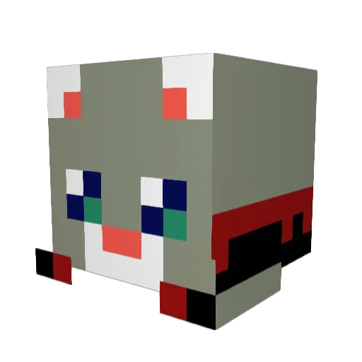 Mau274 Minecraft avatar head, 3D render