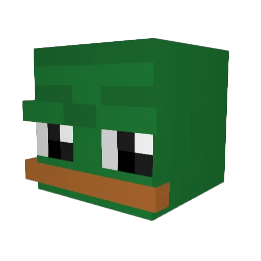 Mau616 Minecraft avatar head, 3D render