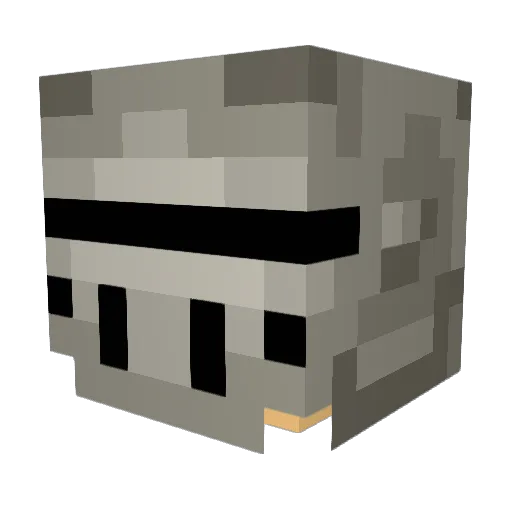 MauAnd12 Minecraft avatar head, 3D render