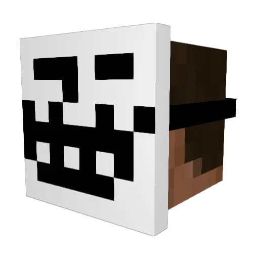 MauFig Minecraft avatar head, 3D render