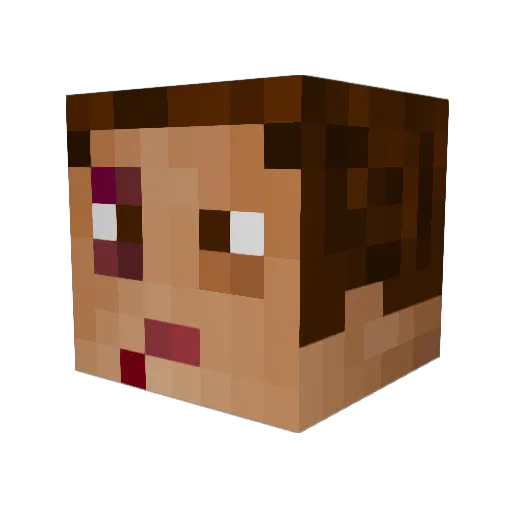 MauRic3e Minecraft avatar head, 3D render