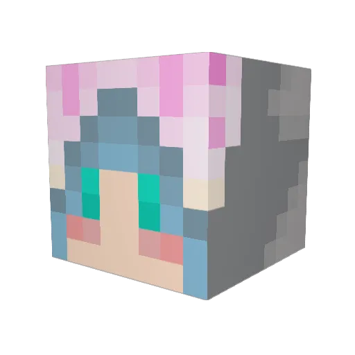 Mau_Mea Minecraft avatar head, 3D render
