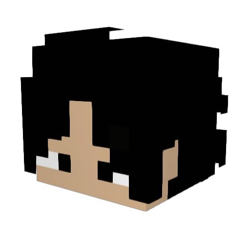 Mauccio Minecraft avatar head, 3D render