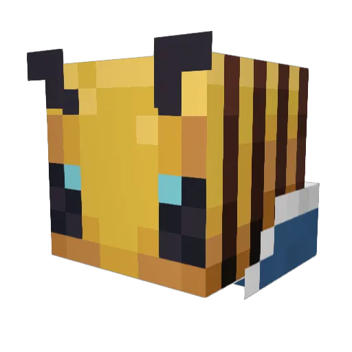 MaudVang Minecraft avatar head, 3D render