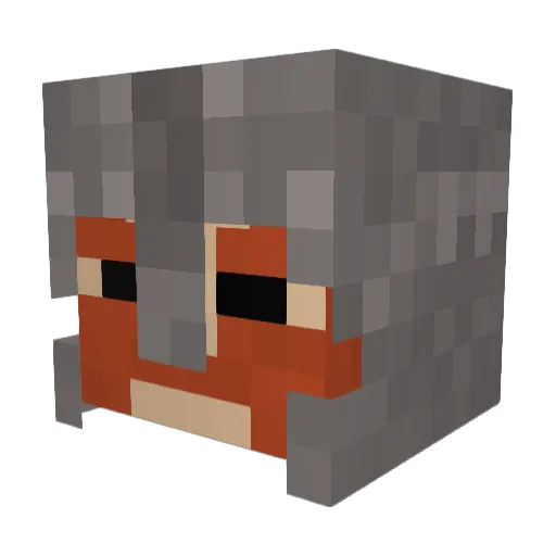 Maudeck Minecraft avatar head, 3D render