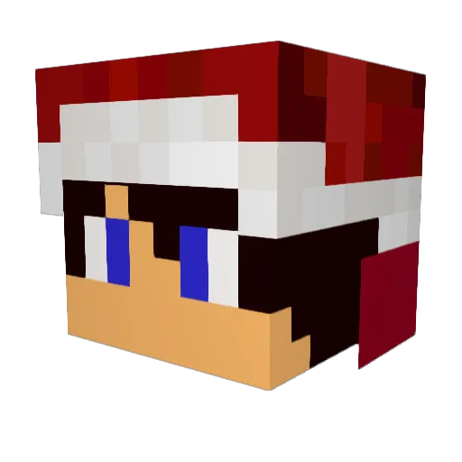MauerMauer Minecraft avatar head, 3D render