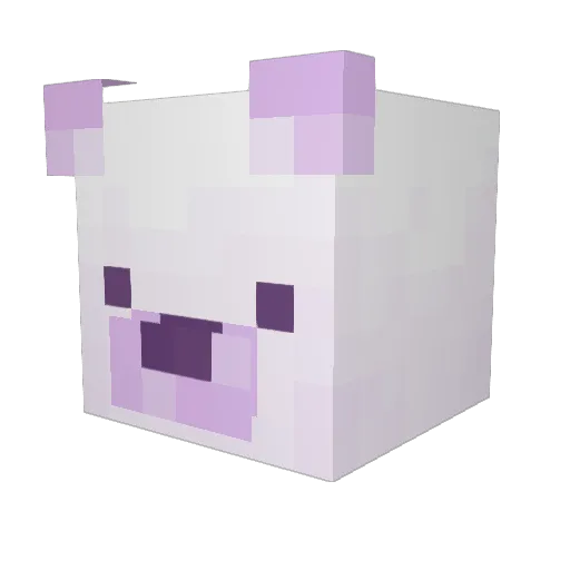 Maugzz Minecraft avatar head, 3D render