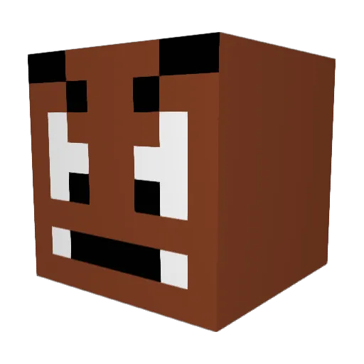 MauiGumbo Minecraft avatar head, 3D render