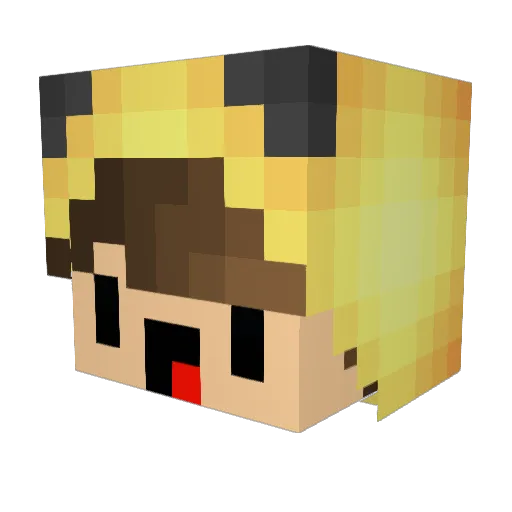 Maui_OW Minecraft avatar head, 3D render