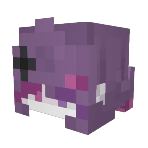 Maujiii Minecraft avatar head, 3D render