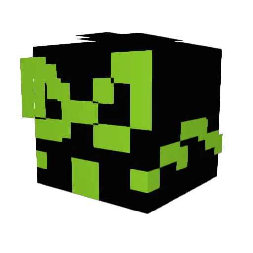 MaulGC Minecraft avatar head, 3D render
