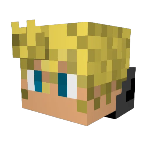MaulShadowLord Minecraft avatar head, 3D render