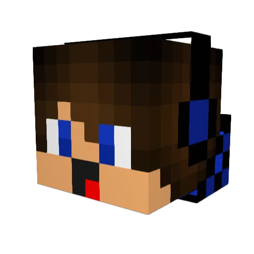 Mauldiesel Minecraft avatar head, 3D render