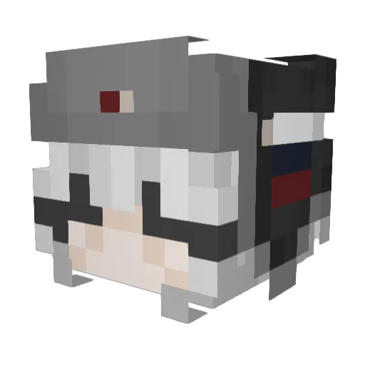 Mauli93 Minecraft avatar head, 3D render