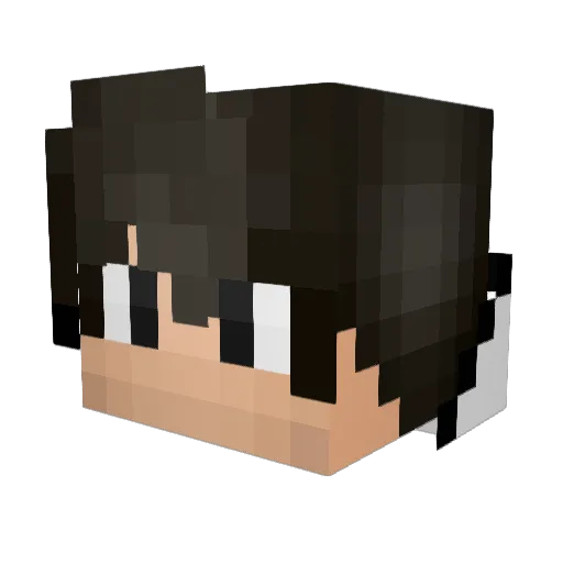 Maulistalker Minecraft avatar head, 3D render