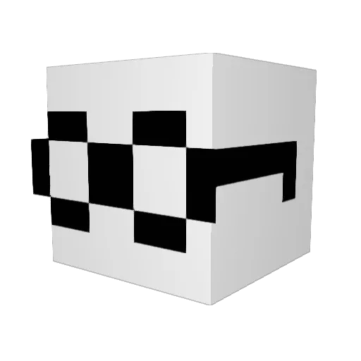 Maumenvi Minecraft avatar head, 3D render