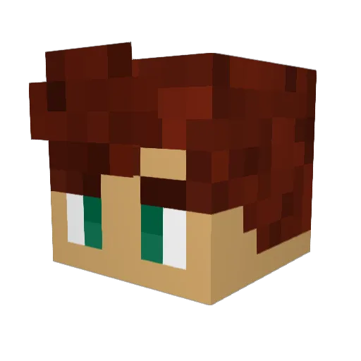 Maunzi427 Minecraft avatar head, 3D render