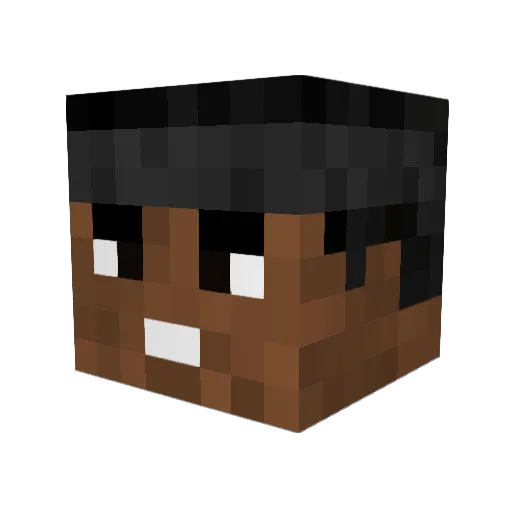 Maup18 Minecraft avatar head, 3D render