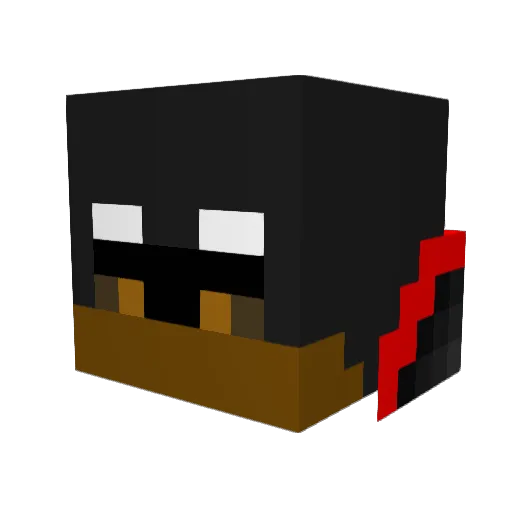 MaurerBoy12 Minecraft avatar head, 3D render