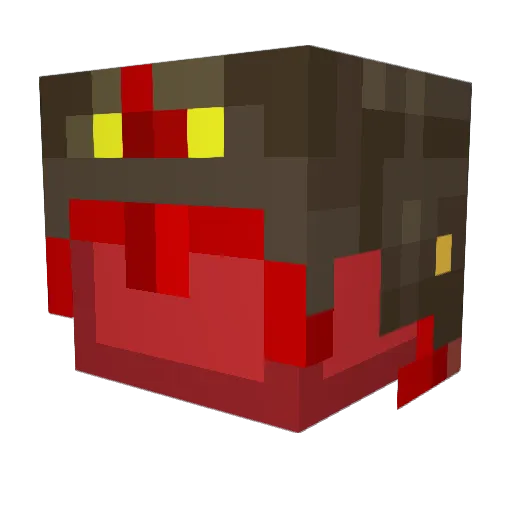MauriKart Minecraft avatar head, 3D render