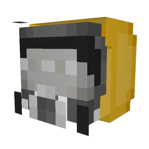 MauriLuzo Minecraft avatar head, 3D render