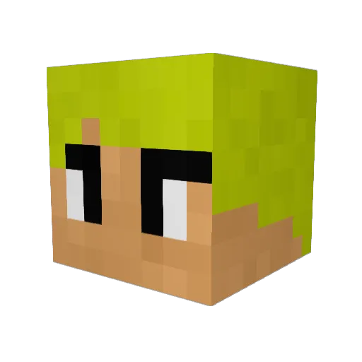 Maurice4500 Minecraft avatar head, 3D render