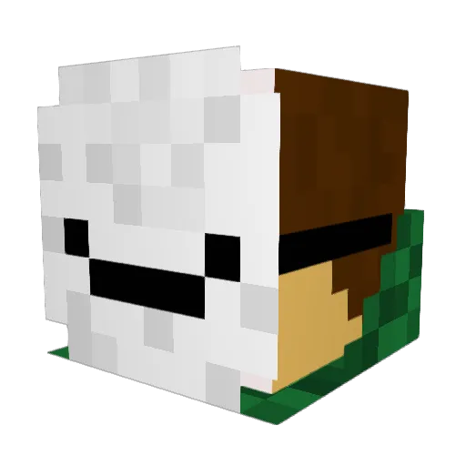 Maurice78 Minecraft avatar head, 3D render