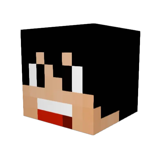 Mauricecraft Minecraft avatar head, 3D render