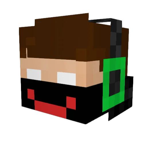 Mauricemomo2002 Minecraft avatar head, 3D render