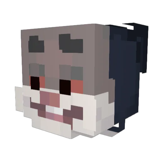 Mauricio231MX Minecraft avatar head, 3D render