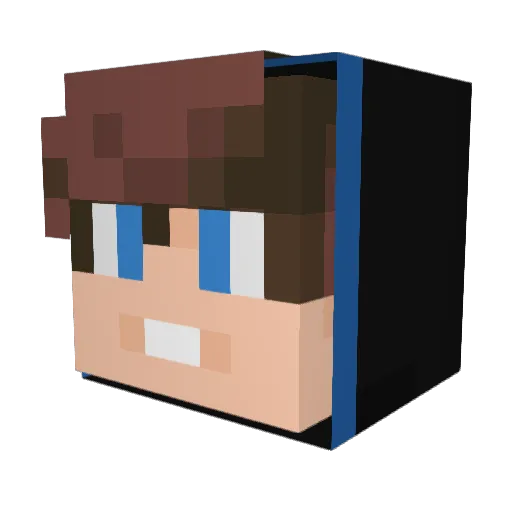 MauricioMND Minecraft avatar head, 3D render