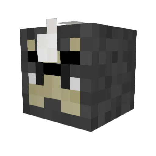 MaurinBombin Minecraft avatar head, 3D render