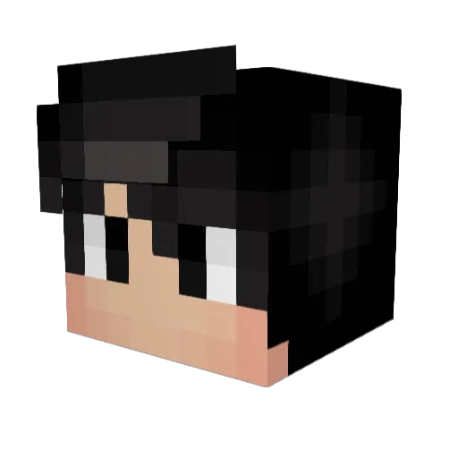 MauroAf1 Minecraft avatar head, 3D render