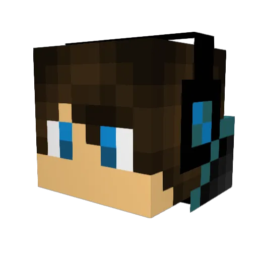 MauroCB Minecraft avatar head, 3D render