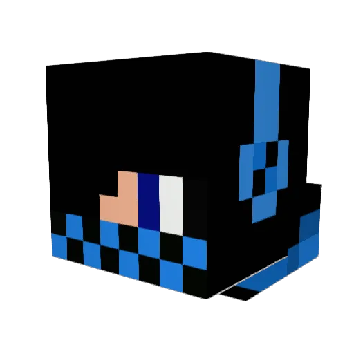 MauroPsB Minecraft avatar head, 3D render
