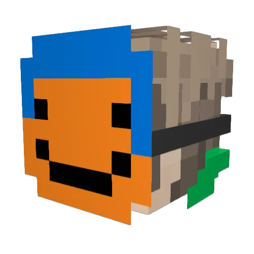 MauroSaplayan Minecraft avatar head, 3D render