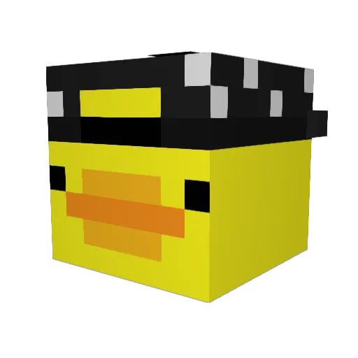 Maurslukeren Minecraft avatar head, 3D render