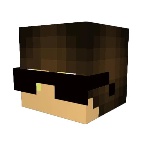 Maurx17 Minecraft avatar head, 3D render