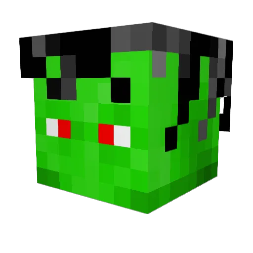 Maury23 Minecraft avatar head, 3D render