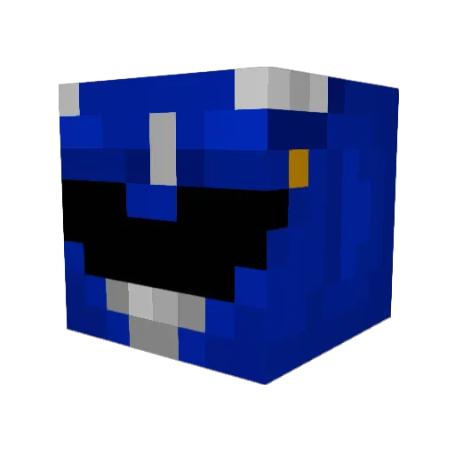 MausXIIIVP Minecraft avatar head, 3D render