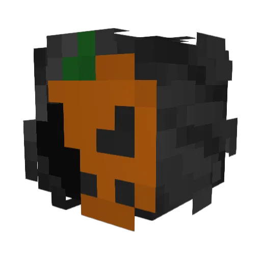 Mause123 Minecraft avatar head, 3D render
