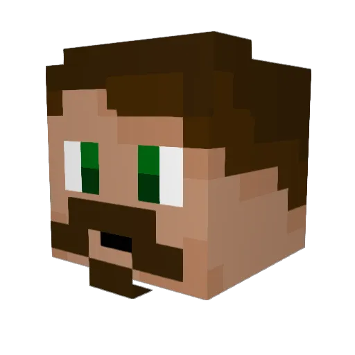 Mauser320 Minecraft avatar head, 3D render