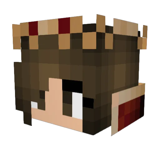 Mausi5 Minecraft avatar head, 3D render