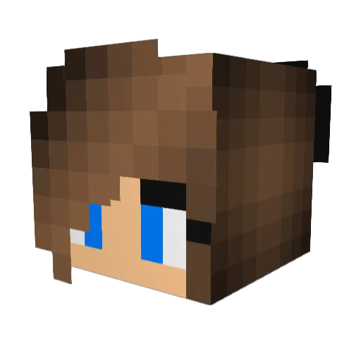 Mausi61 Minecraft avatar head, 3D render