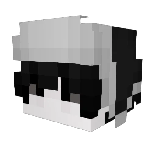 Mausklix Minecraft avatar head, 3D render