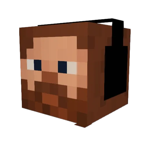 Mausmist Minecraft avatar head, 3D render