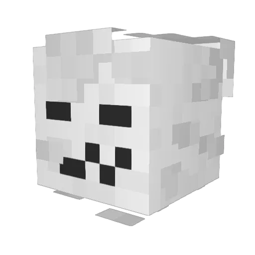 Mauvays Minecraft avatar head, 3D render