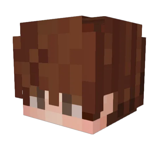 MauveGnoll Minecraft avatar head, 3D render